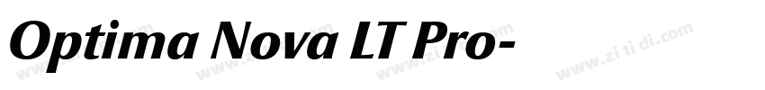 Optima Nova LT Pro字体转换